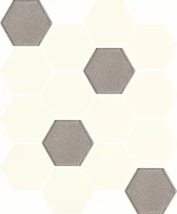 Мозаика Paradyz Uniwersalna Mozaika Prasowana Bianco Hexagon Mix 22x25,5 матовая