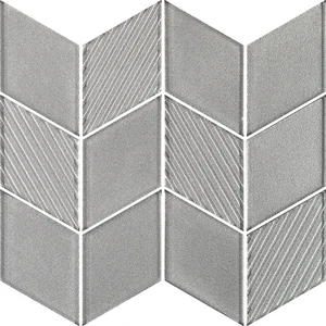 Мозаика Paradyz Uniwersalna Mozaika Szklana Silver Romb 20,5x23,8 глянцевая