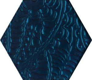 Декоративный элемент Paradyz Urban Colours Blue Inserto Szklane Heksagon 17,1x19,8 глянцевый
