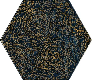 Декоративный элемент Paradyz Urban Colours Blue Inserto Szklane Heksagon A 17,1x19,8 глянцевый