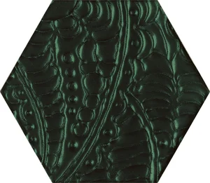 Декоративный элемент Paradyz Urban Colours Green Inserto Szklane Heksagon 17,1x19,8 глянцевый