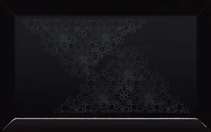 Декоративный элемент Paradyz Veo Nero Inserto Kafel Koronka 25x40 глянцевый