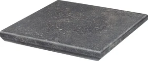 Ступень Paradyz Viano Antracite Corner Stair Tread Nose 33x33 матовая