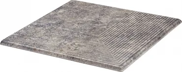 Ступень Paradyz Viano Grys Corner Stair Tread 30x30 матовая