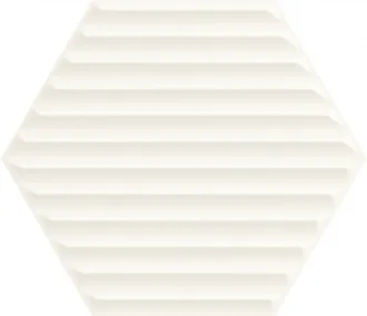 Woodskin Bianco Heksagon Struktura B Sciana