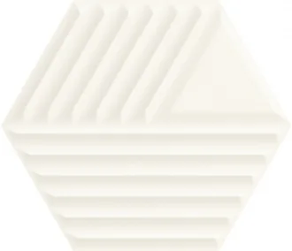 Woodskin Bianco Heksagon Struktura C Sciana
