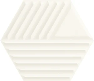 Плитка Paradyz Woodskin Bianco Heksagon Struktura C Sciana 17,1x19,8 структурированная