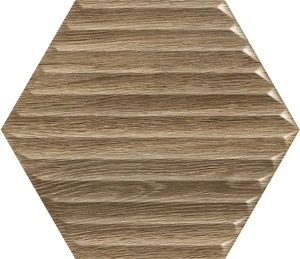 Плитка Paradyz Woodskin Wood Heksagon Struktura B Sciana 17,1x19,8 структурированная