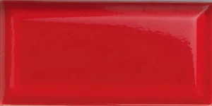 Плитка Cevica Paris Rojo 7,5x15 глянцевая