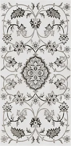 Декоративный элемент Kerama Marazzi Парнас серый декорированный SG810302R 40x80 лаппатированный
