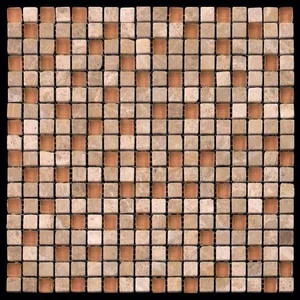 Мозаика Natural Mosaic Pastel PST-013 (Стекло Мрамор) 29,8x29,8 глянцевая