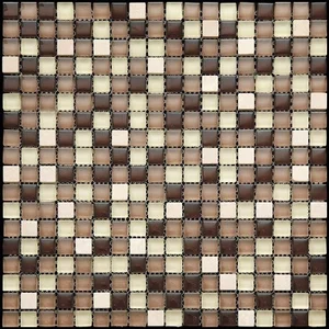 Мозаика Natural Mosaic Pastel PST-029 (Стекло Металл) 29,8x29,8 глянцевая