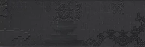 Керамогранит Mutina Patchwork relief Nero PUBP02 18x56,4 матовый