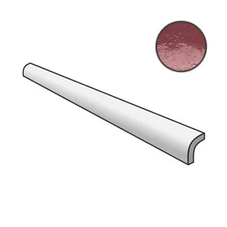 Бордюр Equipe Pencil Bullnose Artisan Burgundy 24497 3x15 глянцевый