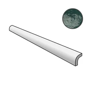 Бордюр Equipe Pencil Bullnose Artisan Moss Green 24501 3x15 глянцевый