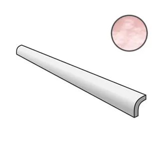 Бордюр Equipe Pencil Bullnose Artisan Rose Mallow 24496 3x15 глянцевый