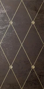 Декоративный элемент Petracers Ad Maiora Rhombus Fregio Oro Moro 50x100 матовый