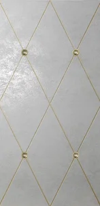 Декоративный элемент Petracers Ad Maiora Rhombus Fregio Swarovsky Oro Perla 50x100 матовый