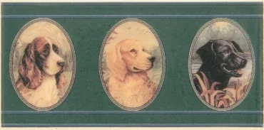 Бордюр Petracers Grand Elegance Dogs 10x20 глянцевый