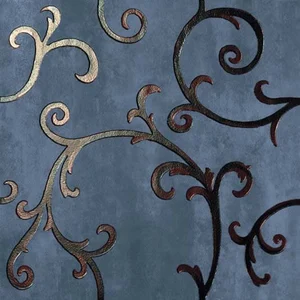 Керамогранит Petracers Rinascimento Zaffiro Acciaio/Rame Decoro 60x60 матовый
