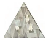 Декоративный элемент Petracers Triangolo Impressioni Platino su Grigio 17x17 глянцевый