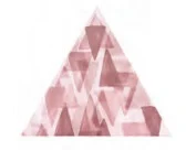 Декоративный элемент Petracers Triangolo Impressioni Rosa 17x17 глянцевый