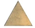 Декоративный элемент Petracers Triangolo L'Arte Oro 17x17 глянцевый