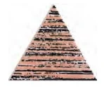 Декоративный элемент Petracers Triangolo L'Arte Rosa 17x17 глянцевый
