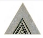 Декоративный элемент Petracers Triangolo Lei Grigio 17x17 глянцевый