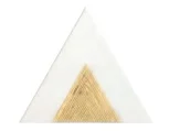 Декоративный элемент Petracers Triangolo Lei Oro 17x17 глянцевый