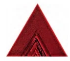 Декоративный элемент Petracers Triangolo Lei Rosso 17x17 глянцевый