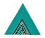 Декоративный элемент Petracers Triangolo Lei Verde 17x17 глянцевый