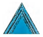 Декоративный элемент Petracers Triangolo Lui Azzurro 17x17 глянцевый