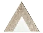 Декоративный элемент Petracers Triangolo Lui Platino 17x17 глянцевый