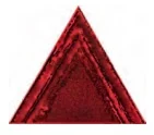 Декоративный элемент Petracers Triangolo Lui Rosso 17x17 глянцевый