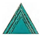 Декоративный элемент Petracers Triangolo Lui Verde 17x17 глянцевый
