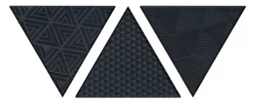 Декоративный элемент Petracers Triangolo Vibraziono Nero Matt 17x17 матовый