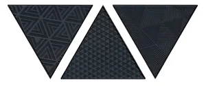 Декоративный элемент Petracers Triangolo Vibraziono Nero Matt 17x17 матовый