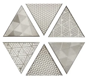 Декоративный элемент Petracers Triangolo Vibraziono Platino 17x17 глянцевый