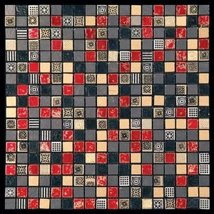 Мозаика Natural Mosaic Pharaoh CPR-1506 (Мрамор Агломерат) 29,8x29,8 глянцевая