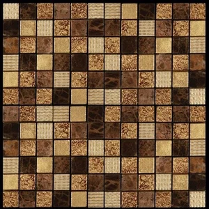 Мозаика Natural Mosaic Pharaoh CPR-2307 (DSA-2307) (Мрамор Агломерат) 29,8x29,8 глянцевая