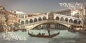 Piastrella Ольхон Фреска Декор 2 25x50 глянцевый