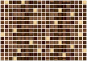 Плитка Piastrella Сизаль Луиза Люкс Коричневая 28x40 глянцевая