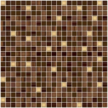 Плитка Piastrella Сизаль Луиза Люкс Коричневая 40x40 глянцевая