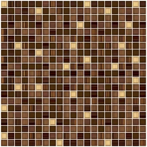 Плитка Piastrella Сизаль Луиза Люкс Коричневая 40x40 глянцевая