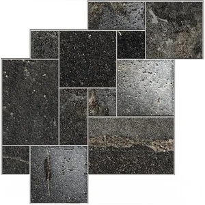 Мозаика Piemme Ibla Ragusa Nera Mix Lap 4011 30x30 лаппатированная