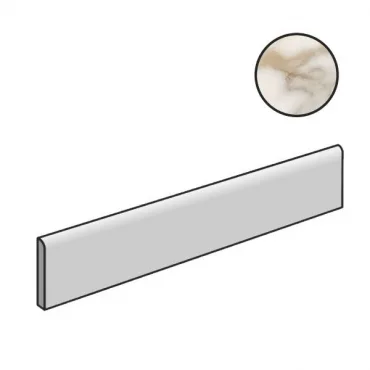 Бордюр Piemme Majestic Pure Batt.Calacatta L/R 03934 4,5x60 полированный