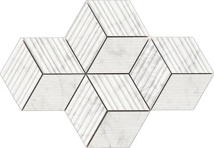 Мозаика Piemme Majestic Cube Apuanian White Nat 02645 30x30 рельефная