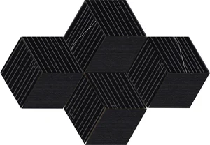 Мозаика Piemme Majestic Cube Royal Nero Nat 02646 30x30 рельефная