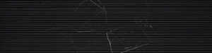 Керамогранит Piemme Majestic Stripes Royal Nero Nat 02597 30x120 рельефный